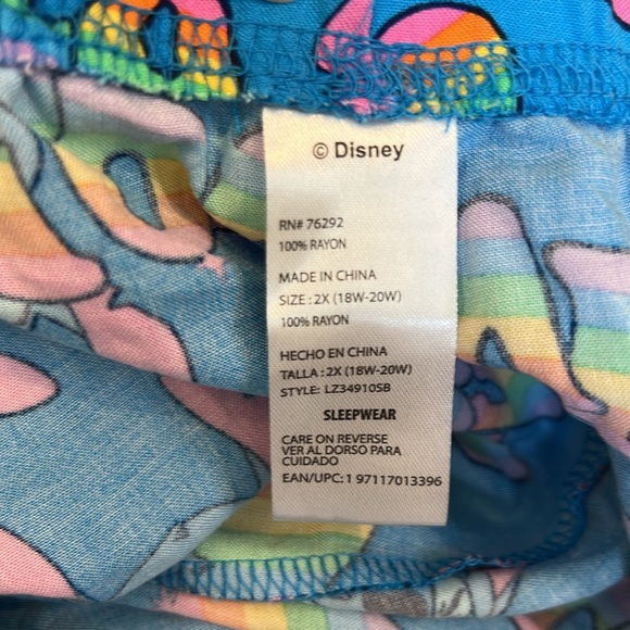 Stitch pride sleep shorts size‎ 2X - Picture 7 of 7